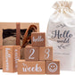 Promise Babe Milestone Blocks Set of 6 Baby Age Blocks for Monthly Milestone Wooden Photo Props Set Perfect for Baby Shower and 