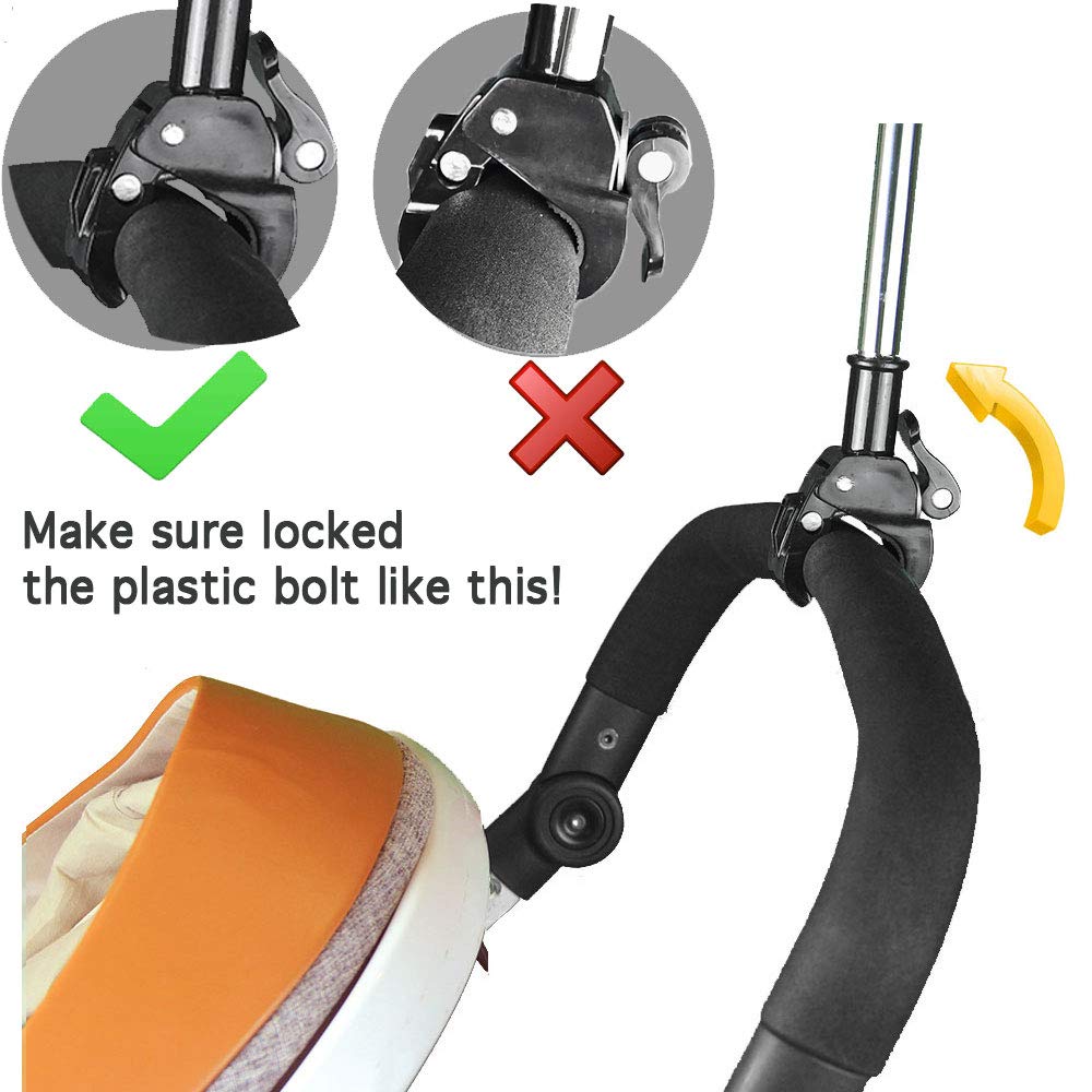 Umbrella Mount Holder, Adjustable Umbrella Mount Stand No Need Wrench To Attach/Detach Umbrella Clamp For Wheelchairs, Walker, R