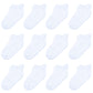 Hyzgb Kids Socks Boys Girls Non Slip With Grippers 5-6-7 Years Old 12 Pairs Cotton Toddler White Ankle Grippy Socks For Little K
