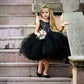 Toddler Girl Baby Lace Flower Sequin Tutu Dress Tulle Pageant Wedding Party Formal Girls Dresses Black 12-18M