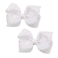 Koolgil Baby Girl's 2Pcs Cute 3 Inch Pure Color Bow-knot Hair Clip for Photography Travel Daily Life (White)