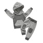 Rebey Toddler Infant Baby Boy Clothes Striped Long Sleeve Hoodie Tops Sweatsuit Pants Outfit Set (18-24 Months) Grey