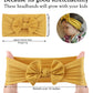 Akoak 1 Pack Solid Color Skin-Friendly Baby Headband Elastic Soft Nylon Headband Cute Baby Bow Headband (Green)