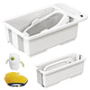 Collapsible Baby Bathtub with Smart Temperature Display & Bath Stand, Portable Travel Bathtub, Ideal for 0-36 Months Infants (Be
