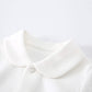 Pureborn Newborn Unisex Baby Boys Girls Spring Fall Romper Jumpsuit - Solid White Long Sleeve Jumpsuit Clothes For Christening B