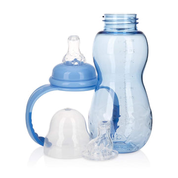 Nuby Non-Drip 3-Stages Grow With Me! Bottle 11 Ounce (3, Blue/Green/Orange)