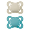 MAM Original Matte Baby Pacifiers, Binky for Boys 0-6 Months, BPA-Free Silicone Nipple, Easy to Clean, Best for Newborn Babies, 