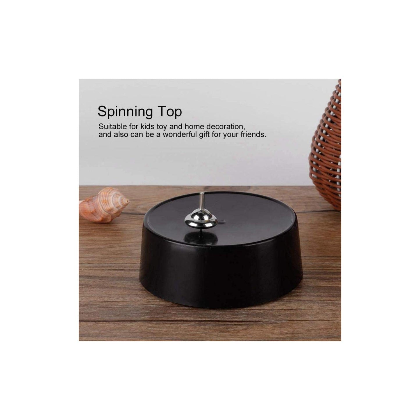 Wifehelper Wonderful Spinning Top Spins For Hours Fascinating Magnetic Toy Home Ornament, Spinning Top Electronic Perpetual Moti