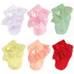 Adeimoo Little Infant Newborn Toddler Baby Girls Princess Party Lace Ruffles Frilly Socks (Colorful B, 0-1 T)