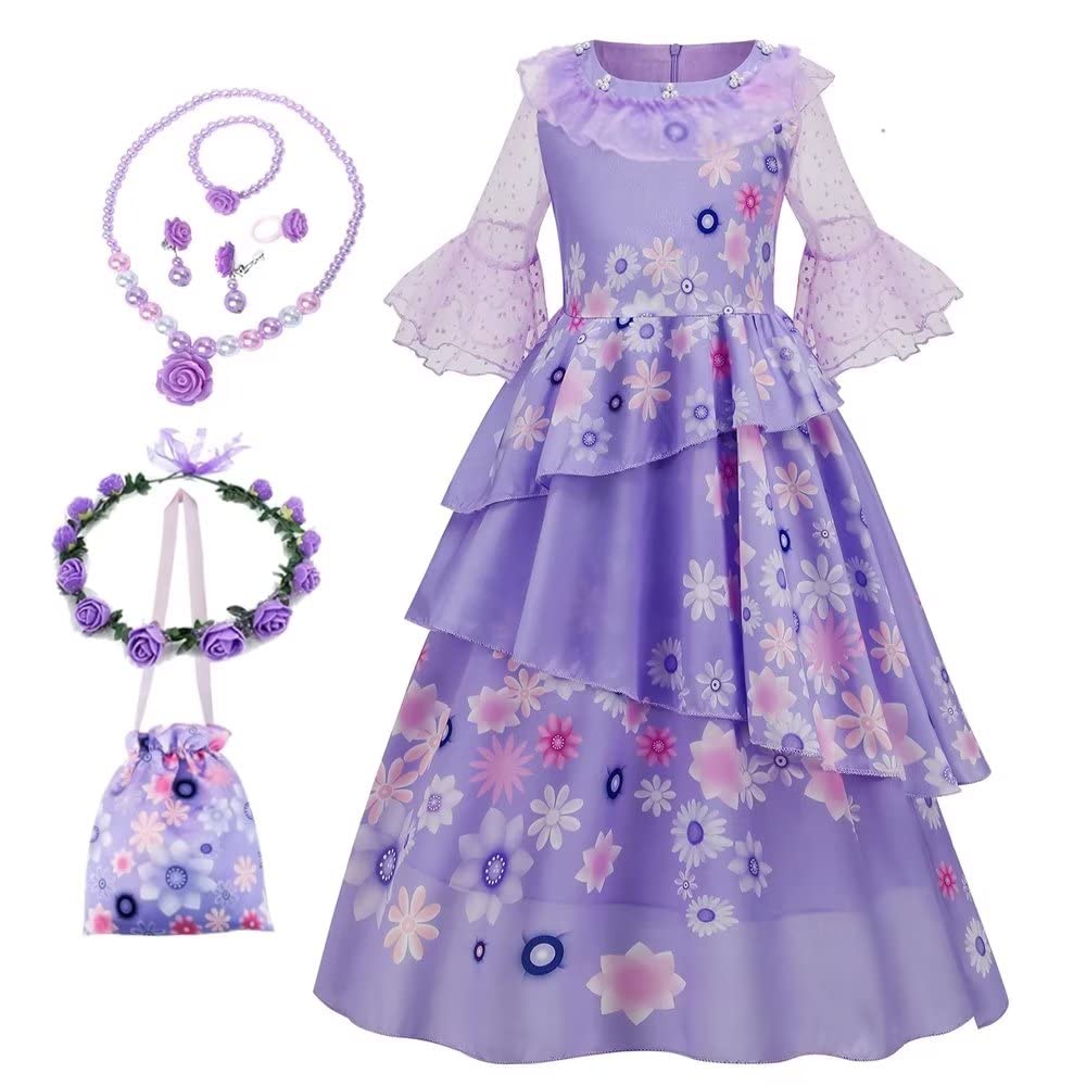 Sz-Tonda Girls Halloween Dress Costume - Kids Princess Party Cosplay Clothes Summer Dress Outfit