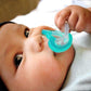 Razbaby Jollypop Baby Pacifier Newborn, 0-3M (Orange, 2 Count)