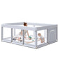 Hiaksedt Large Baby Playpen 74X50 Inch Playpen For Babies And Toddlers, Play Yards For Indoor & Outdoor With Zipper Gates, Breat