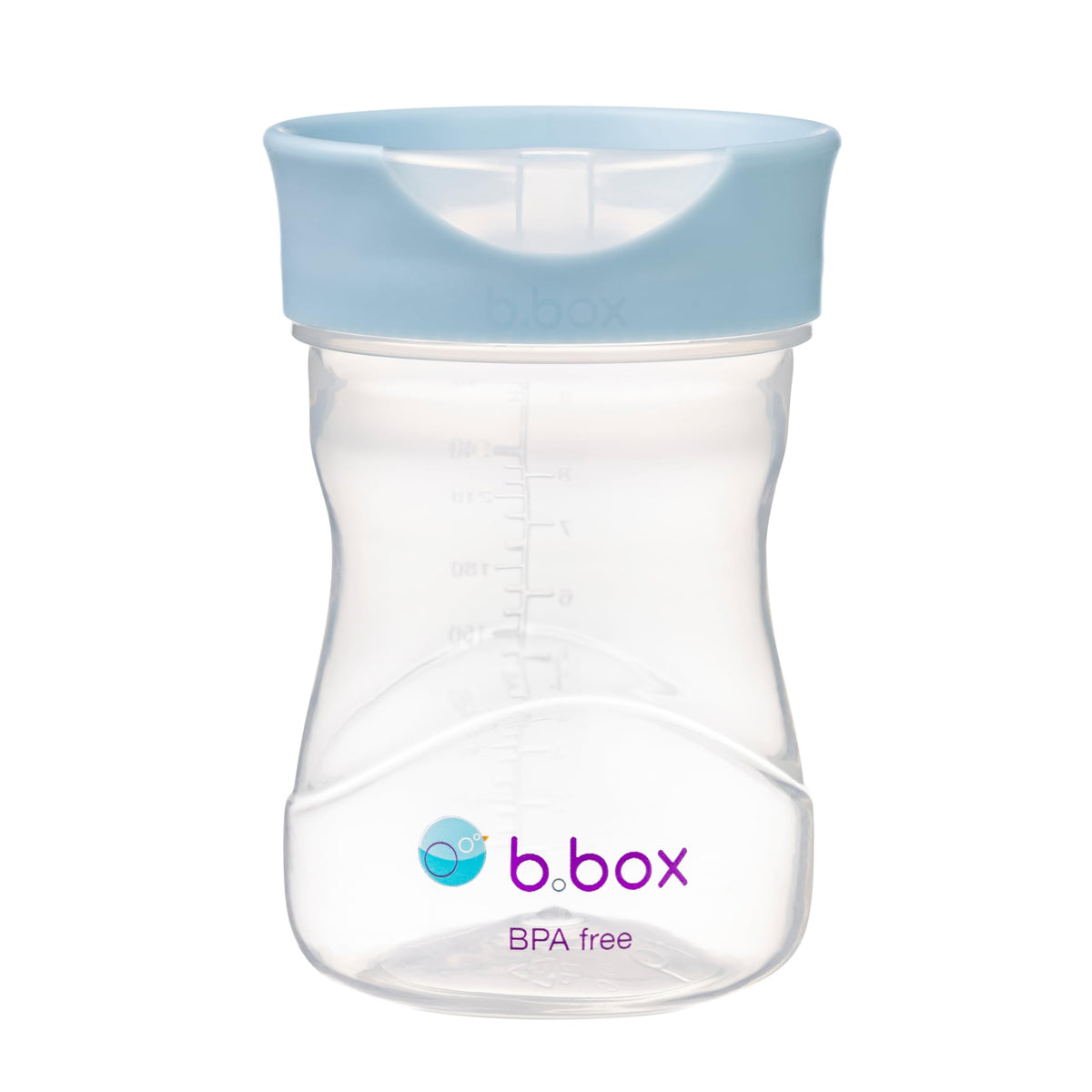 B.Box Sippy Cup  240Ml Free Flow Sipper | SpillProof Training Cup For Babies & Toddlers | BpaFree, Easy Grip  Blue