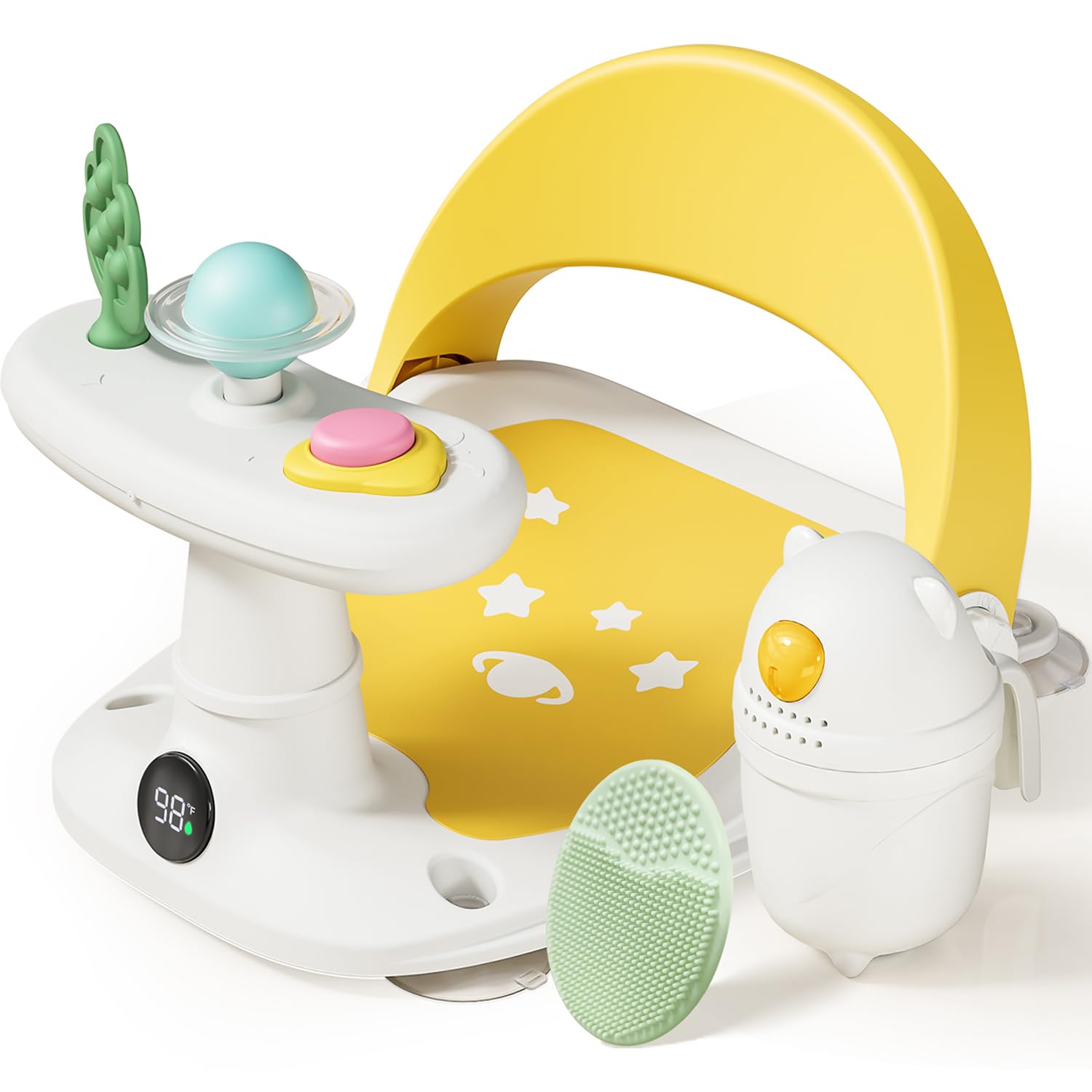 Babygreat Baby Bath Seat For Babies 6 Months & Up Bath Seats For Babies Sitting Up Non-Slip Infant Bathtub Chair With Suction Cu