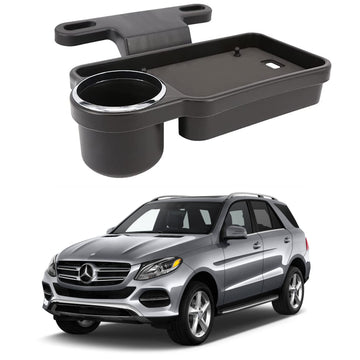 Oshotto (FT04) Foldable Car Auto Headrest Rear Back Seat Table Drink Food Cup Tray Holder Compatible with Mercedes Benz Gle  B