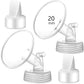 Momstouch 20mm Flange and Duckbill Valve Compatible with Spectra S1 S2 9 Plus Breastpump Replacement to Spectra Pump Parts, Not 