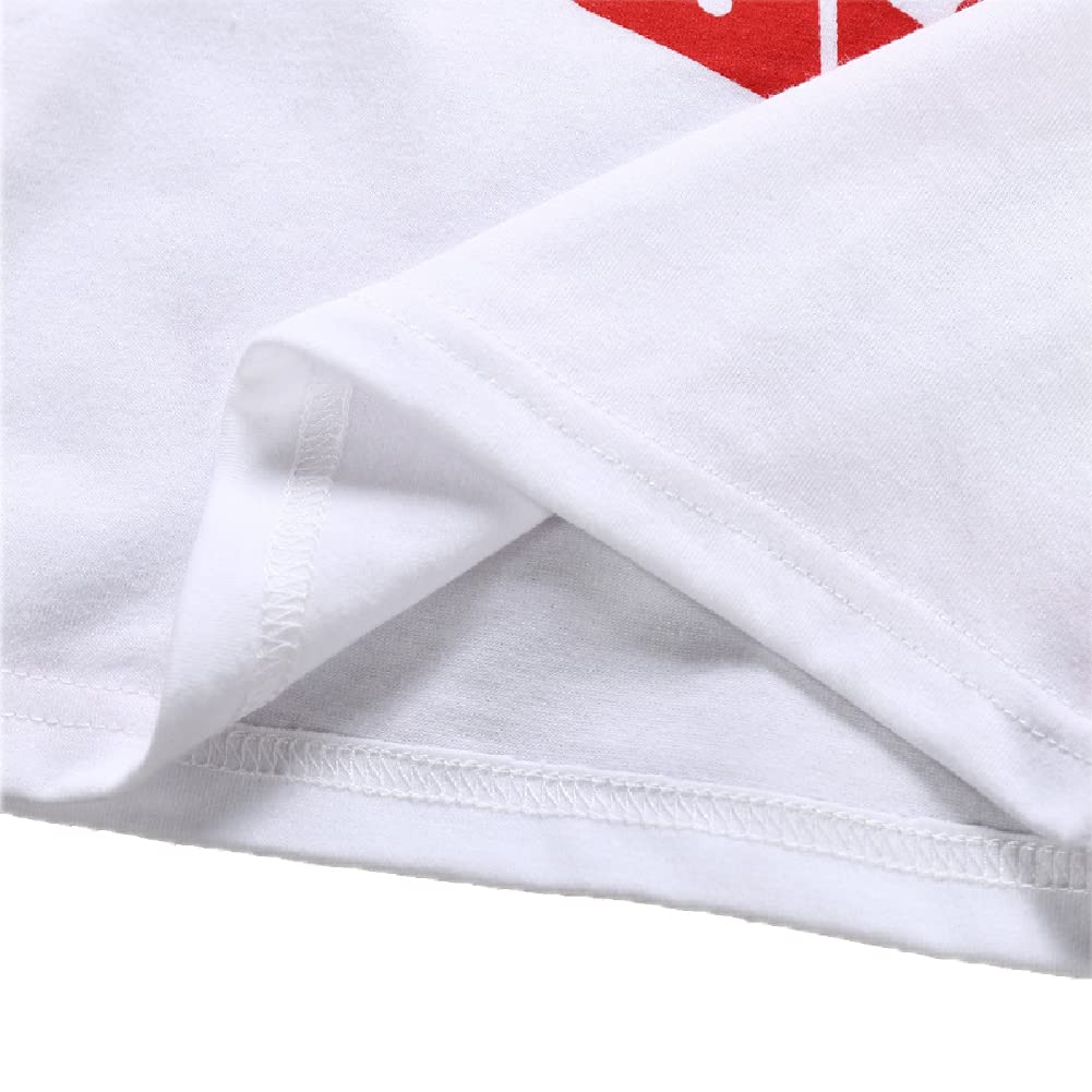 Kids Valentine'S Day Tees All You Need Is Love Red Heart T-Shirt Long Sleeve Raglan Pink Clothes 5T