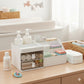FOREWILD Kids 2 Drawer Multifunctional Plastic Storage Organizer with Dustproof Drawers Baby Clothes, Kitchen, Bathroom, Bedside