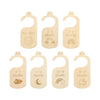 CLUB BOLLYWOOD The Style Sutra 7Pcs Wooden Baby Closet Dividers from Newborn to 24 Months for Home Wardrobe Double Side|Baby | O