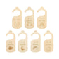 CLUB BOLLYWOOD Meadawgs7Pcs Wooden Baby Closet Dividers from Newborn to 24 Months for Home Wardrobe Single Side|Baby | Other Nur