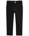 The Children'S Place Baby Girls And Toddler Ponte Knit Pull On Jeggings Jeans, Black Single, 5T Us