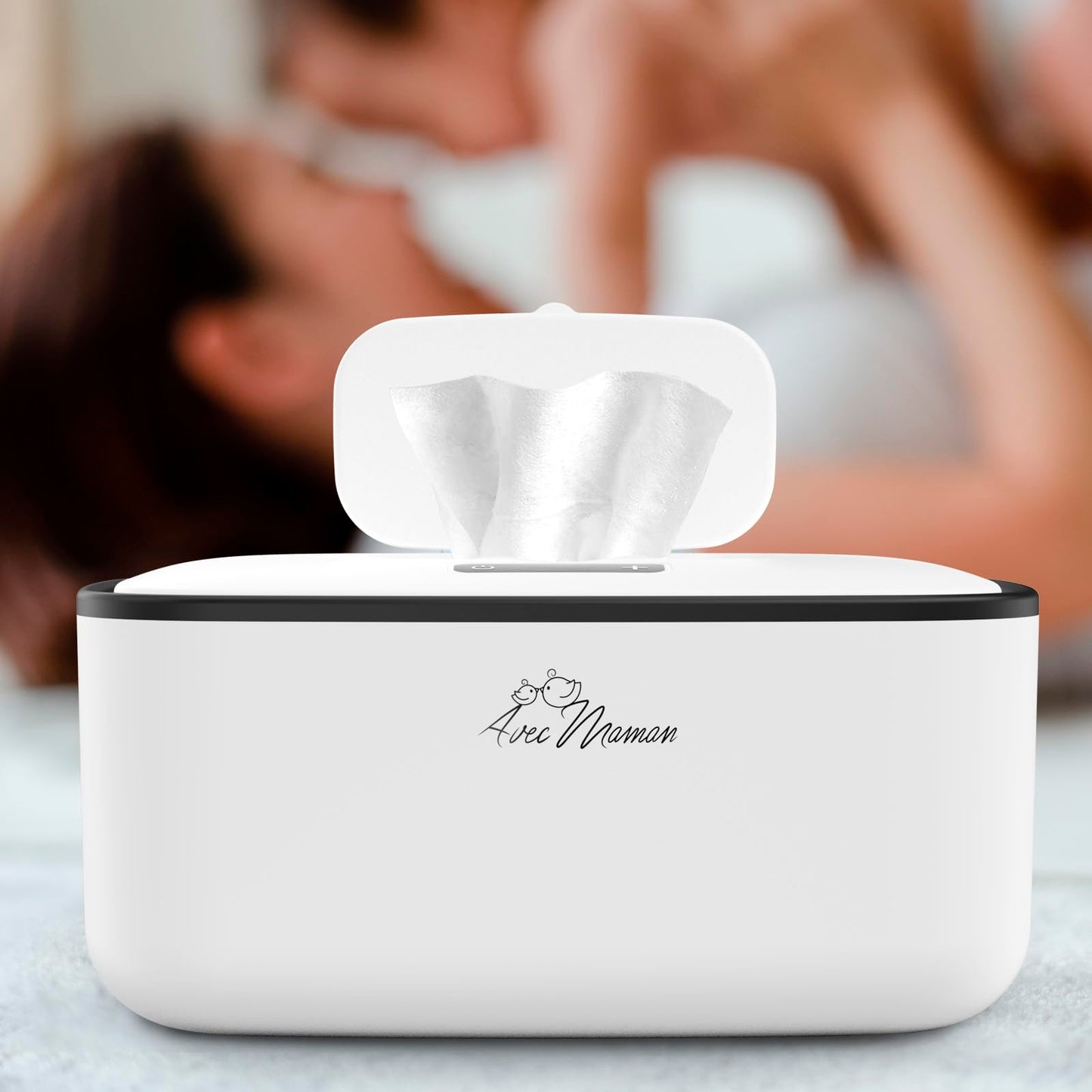 Avec Maman Baby Wipe Warmer Dispenser S1 - Adjustable Digital Temperature Control - Wipe Warmer And Baby Wet Wipes Dispenser - B