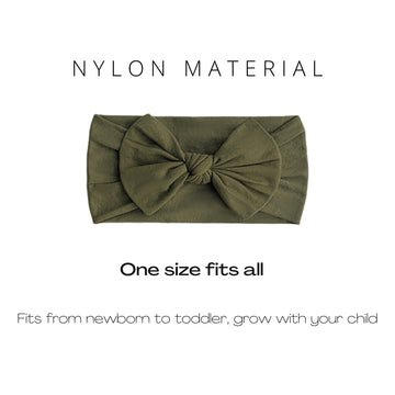 Prohouse 16Pcs Baby Nylon Headbands Hairbands Hair Bow Elastics For Baby Girls Newborn Infant Toddlers Kids