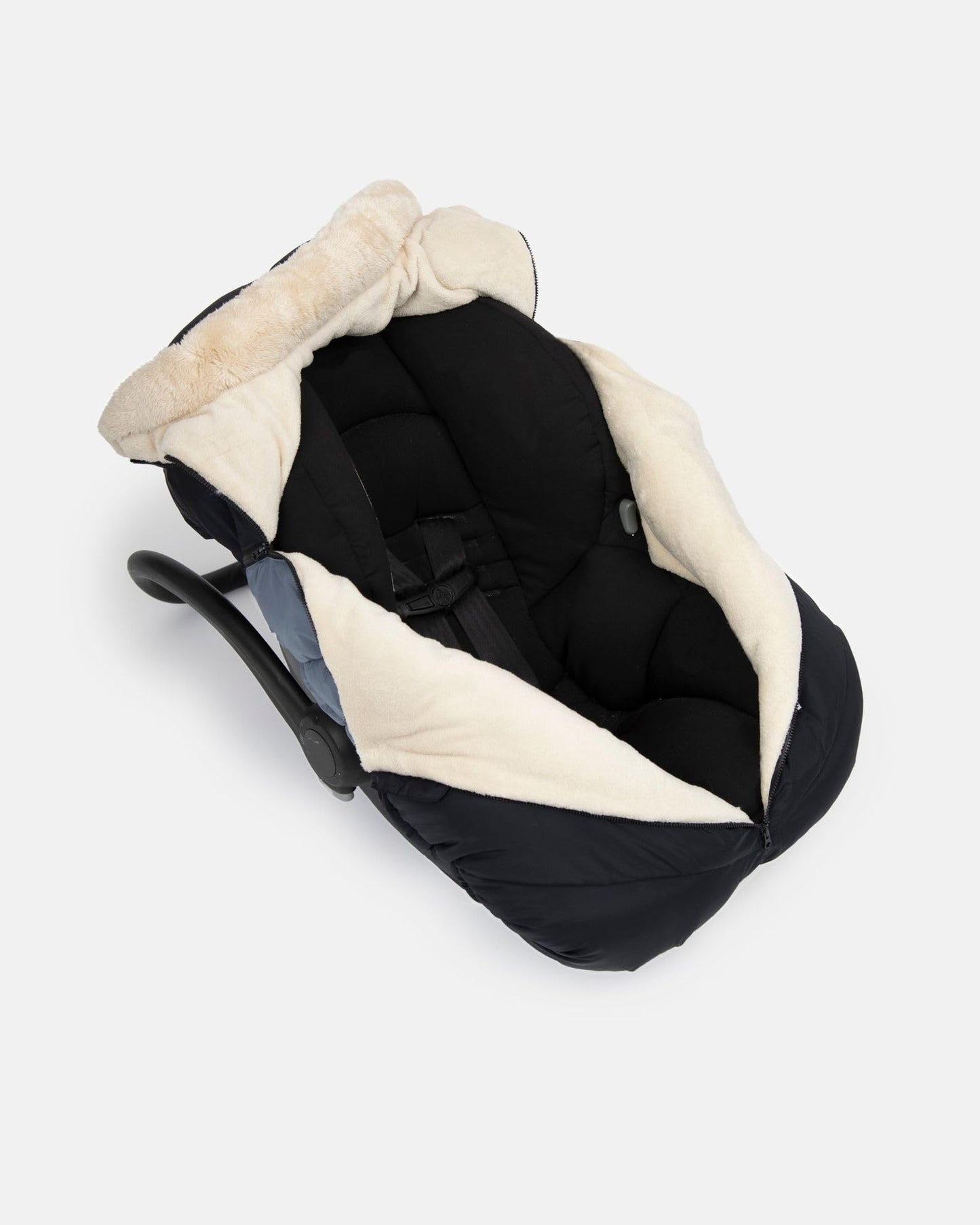 7Am Infant Car Seat Cover - Winter Puffy Cover With Center Zipper For Baby Boys & Girls, Lightweight, Windproof & Water-Repllent