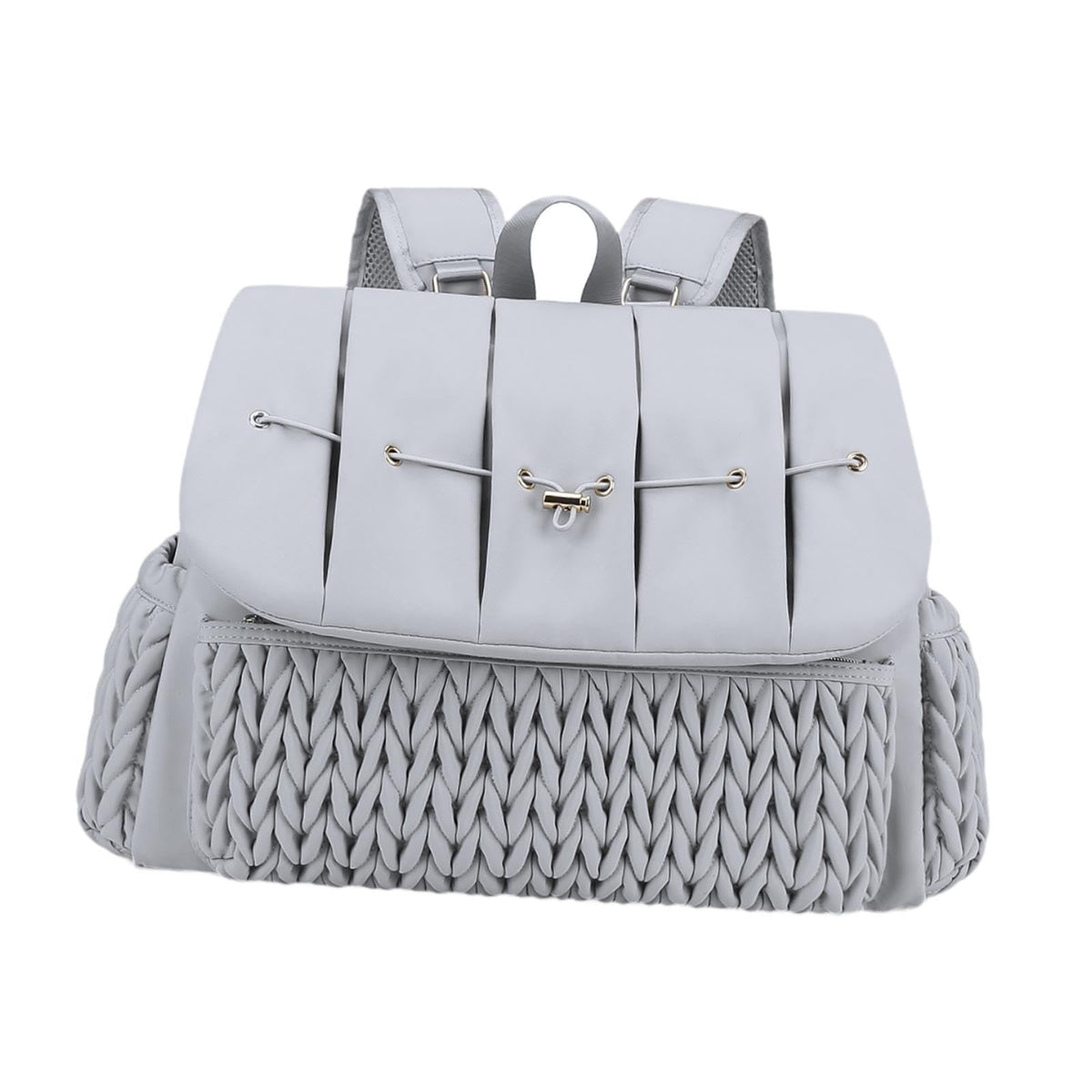 Fashion My Day Diaper Bag Backpack for Mom Dad Nappy Tote Bag for Keys Bottle Birthday Gift Gray
