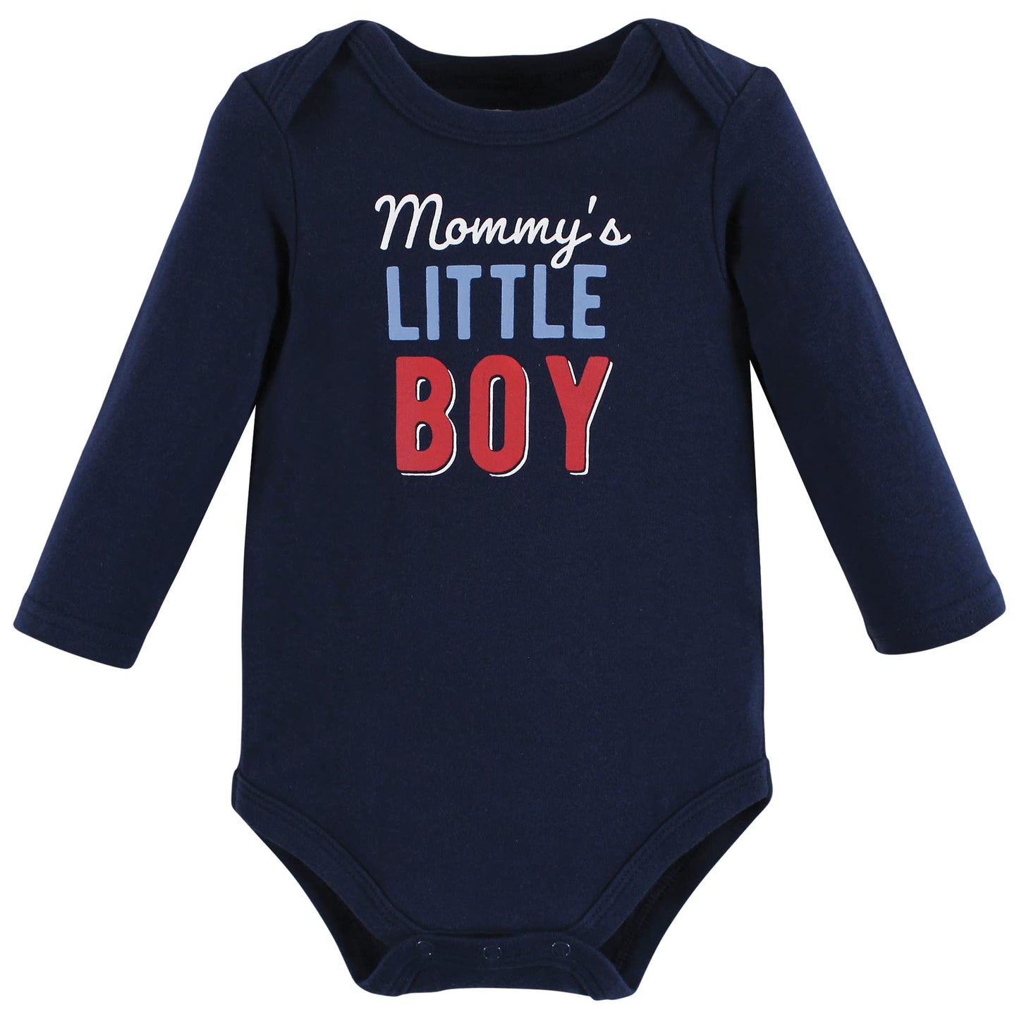 Hudson Baby Unisex Baby Cotton Long-Sleeve Bodysuits Mommys Little Boy, 6-9 Months