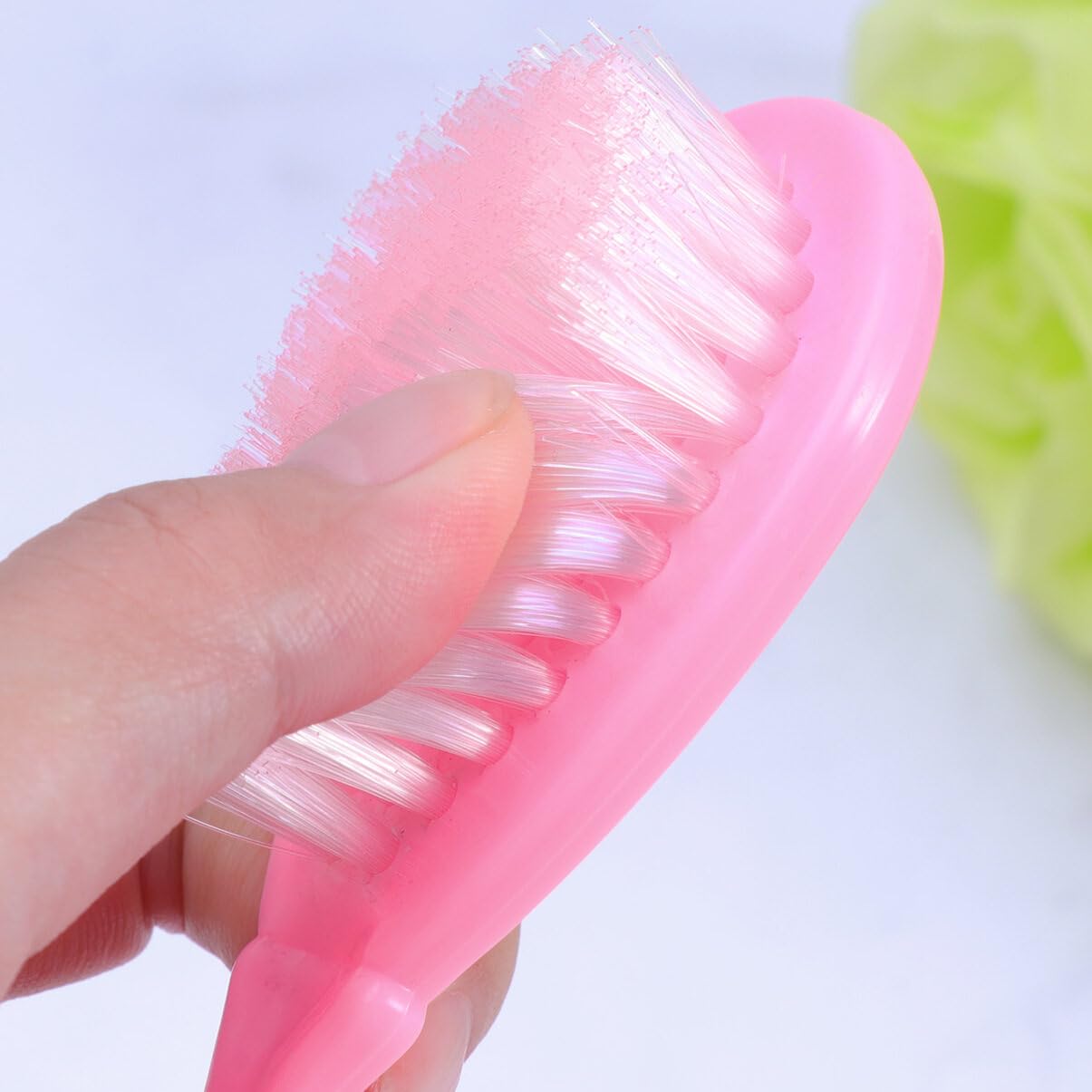 Heallily Kids Comb Baby Hair Brush And Comb Set For Newborn Scalp Grooming Product For Infant Toddler Kids (Pink)