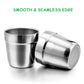 E-Far Metal Cups For Kids Baby, 6 Ounce Stainless Steel Insulated Cups For Toddler Children, Training & Transition, Double Wall