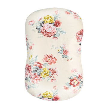 Breathable Cotton Baby Lounger Cover | Mexxi 100% Hypoallergenic Baby Nest Cover For Newborn (Cover Only) (Roses)