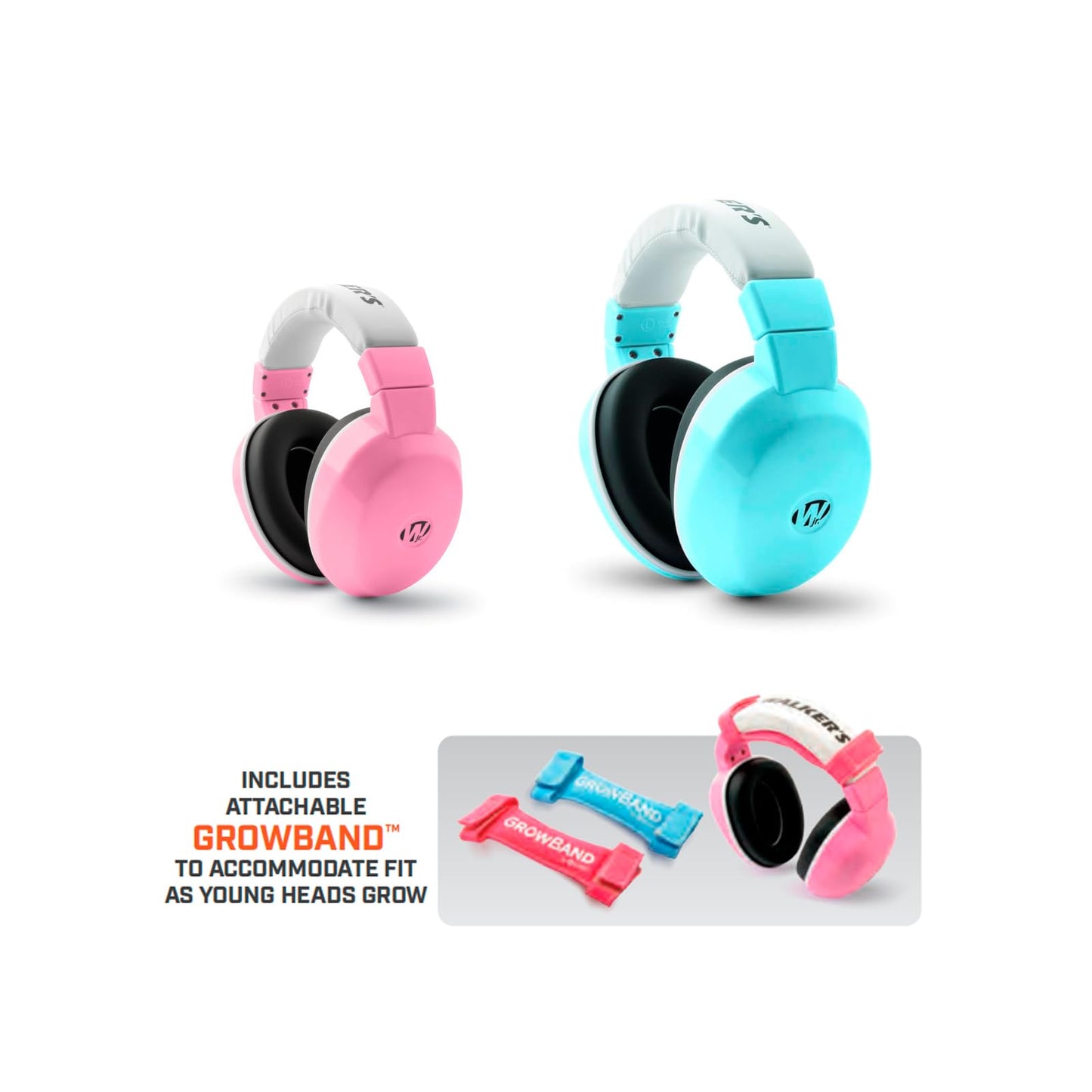 Walker'S Infant Passive Muffs, 23Db Noise Reduction Rating Loud Sounds Shooting Hearing Protection Passive Muffs For Infants/Tod