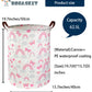 Ddbasket Pink Laundry Basket Girls Hamper Clothes Collapsible Toy Storage Bin Organizer With Handles For Kids, Baby,Nursery Hamp