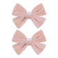 Velvet Hair Bows Alligator Clips For Girls Pink Bow Clip For Hair Bowknot Alligator Barrettes Baby Girls Hair Accessories Pink B