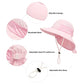 Muryobao Toddler Kids Baby Girls Boys Sun Hat Summer Upf 50+ Uv Protection Caps Wide Brim Neck Flap Beach Play Fishing Hats Pink