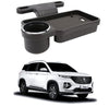 Oshotto (FT04) Foldable Car Auto Headrest Rear Back Seat Table Drink Food Cup Tray Holder Compatible with MG Hector Plus  Blac