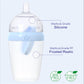 Inttero 9Oz Formula Dispenser Anti-Colic Baby Bottles - 2 Pack/Medium Flow - Modern Blue - Everyday Baby Essential - Formula Bot