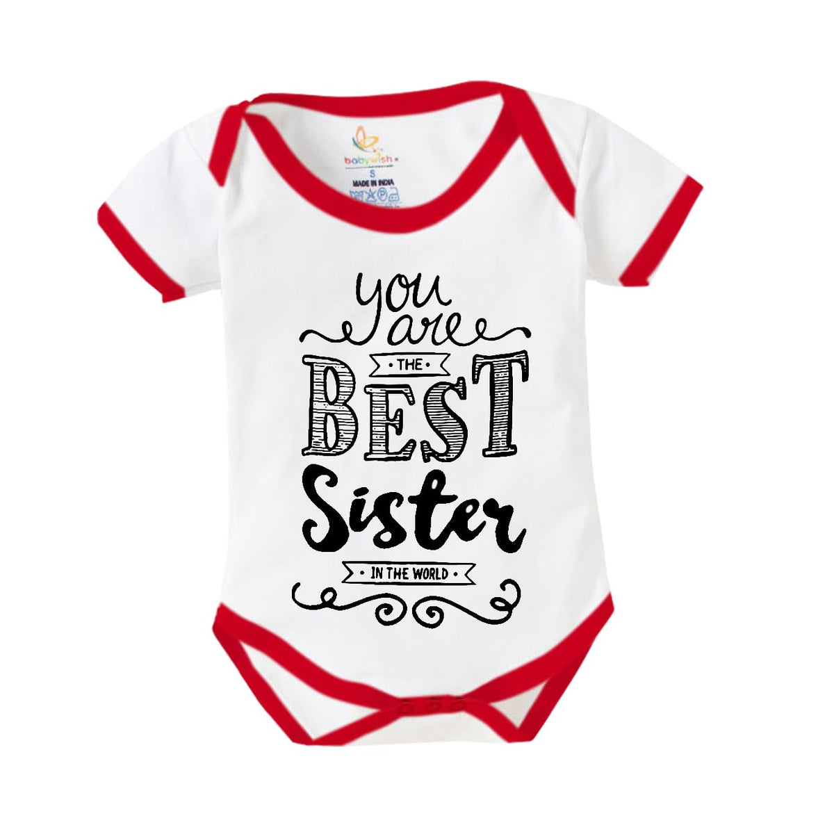 Baby Wish Rakshabandhan Romper For Kids Rakhi Bodysuit Brother Sister Matching Dress My 1St Rakshabandhan Gift Half Sleeve Unise
