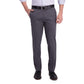 Haggar Mens Iron Free Premium Khaki Straight Fit Flat Front Flex Waist Casual Pant Dark Grey 33 X 32