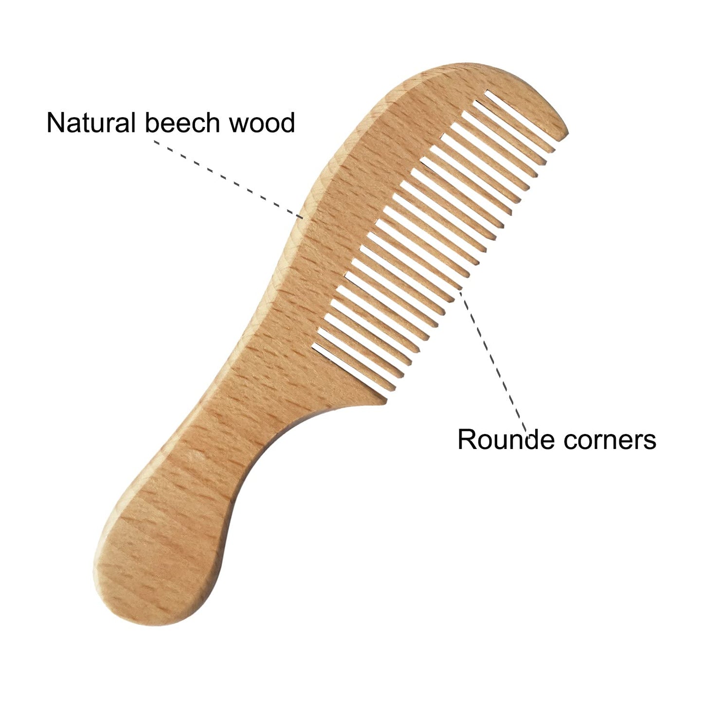 Molylove Baby Hair Brush With Wooden Handle And Comb Set For Newborns & Toddlers | Natural Soft Goat Bristles L Wood Comb L Purp