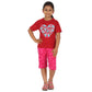 FICTIF Girls Red Color Night Suits (FG303R34)