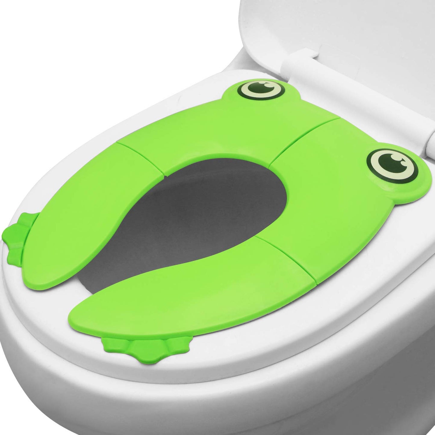 Zollyss Toilet Potty Training Seat Cover, Travel Toilet Seat, Folding Non Slip Silicone Pads, Travel Portable Reusable Kids Todd