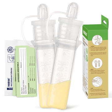 haakaa Colostrum Collector Syringes for Breastmilk Collector for Breastfeeding Moms to Collect Store and Feed Colostrum, 0.1oz/4