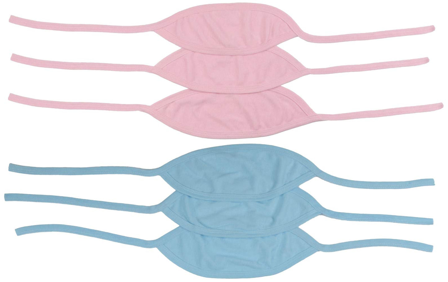Tobeinstyle Babies' 6-Pack Comfortable Newborn Baby Belly Binder Umbilical Cord Band - Pink/Blue - One Size