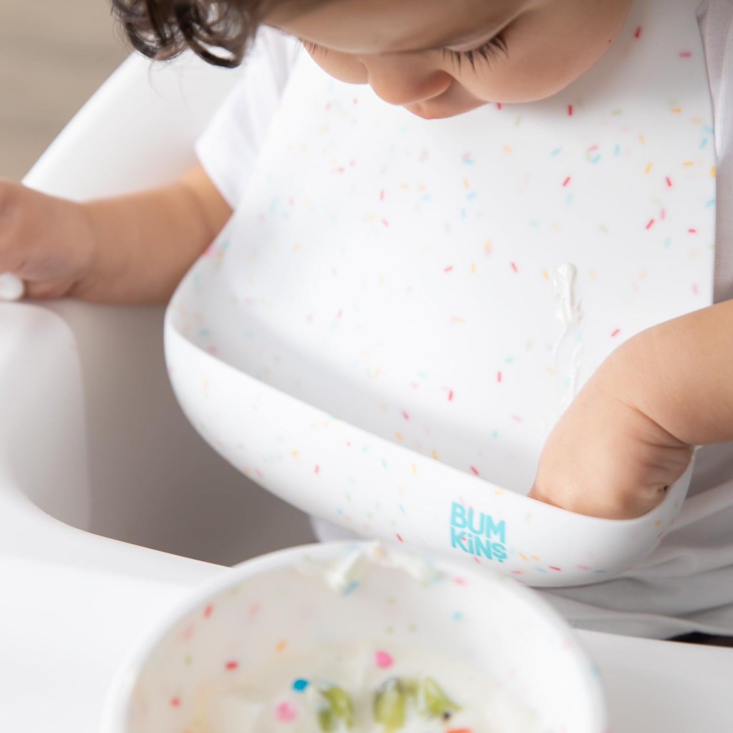 Bumkins Silicone Bib For Babies And Toddlers, 6-24 Months, Pocket Bib For Eating And Feeding, Boy Or Girl