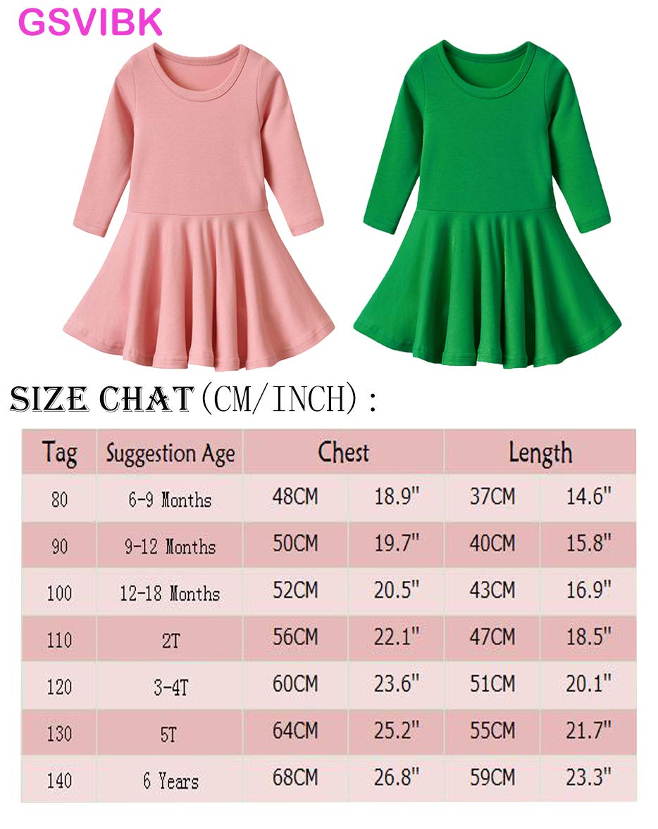 Gsvibk Baby Girls Cotton Dress Toddler Solid Dresses Girl Casual Ruffle Dresses 476 Yellow 110