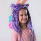 Storybook Wishes Plush Soft Fuzzy Unicorn Child/Youth Hat, Purple