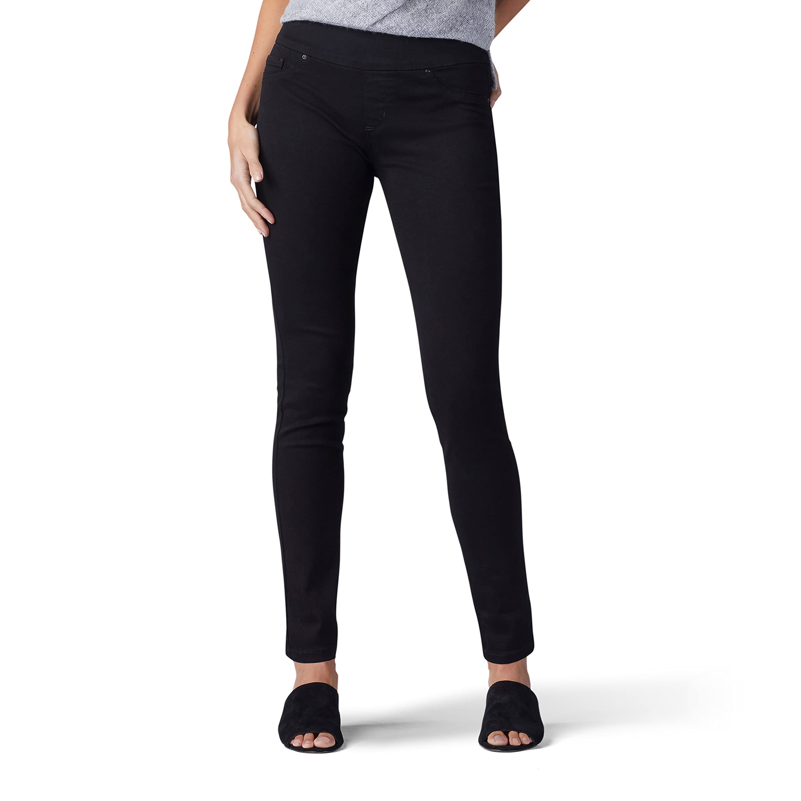 Lee Womens Sculpting Slim Fit Skinny Leg Pull On Jean, Black, 10 Long – Cutebaby WBBAPB07B6GMNFN